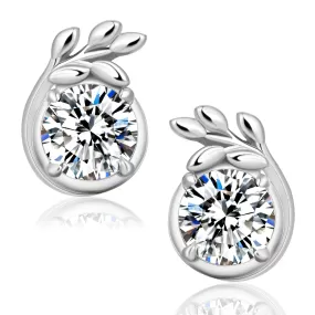 0.5 Carats *2 Excellent VVS1 Moissanite Earrings 0296