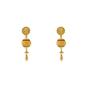 22K Yellow Gold Drop/Dangle Earrings (9.7gm)