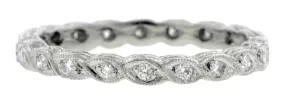 Diamond Twist Eternity Band Ring