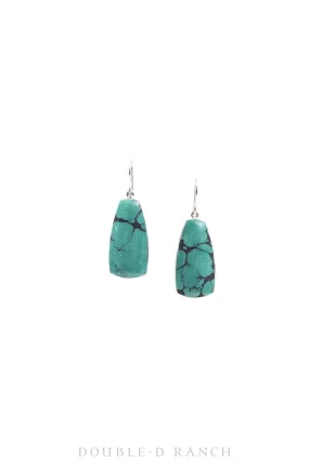 Earrings, Drop, Turquoise, Hallmark, Contemporary, 1408