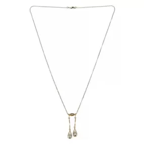 Edwardian Diamond Negligee Pendant Necklace