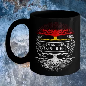 German Grown Viking Roots Black Mug