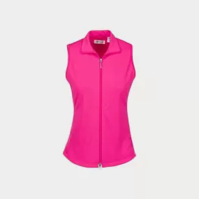 Greg Norman Ladies Honeycomb Textured Knit Vest - Pink