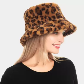 Leopard Fur Bucket Hat