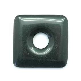 Onyx  50mm Square Donut - Pendant