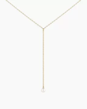 Pearl Lariat Necklace