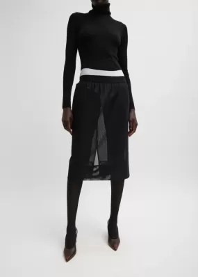 PRESALE ONLY Tibi Power Mesh Skirt